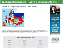 Tablet Screenshot of languagetutorial.org